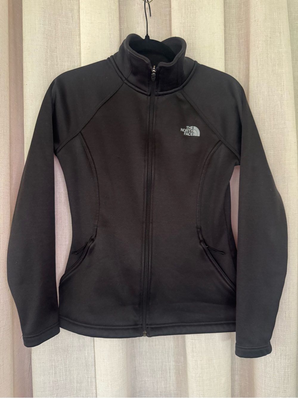 North Face Agave Black Fitted Full Zip Jacket Women’s Size Small